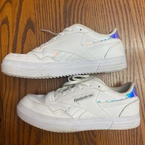 White Reebok sneakers